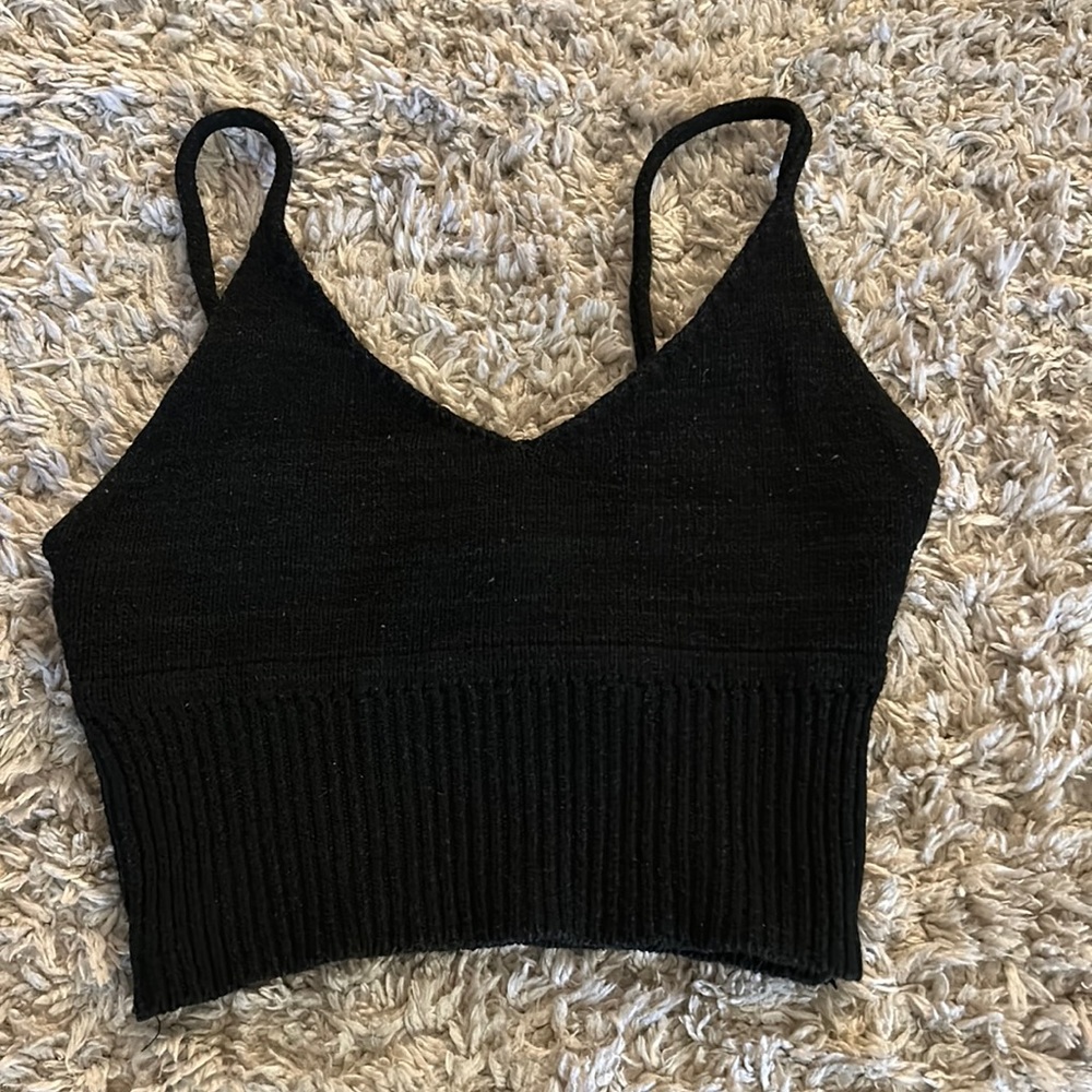 Sweater tank crop top